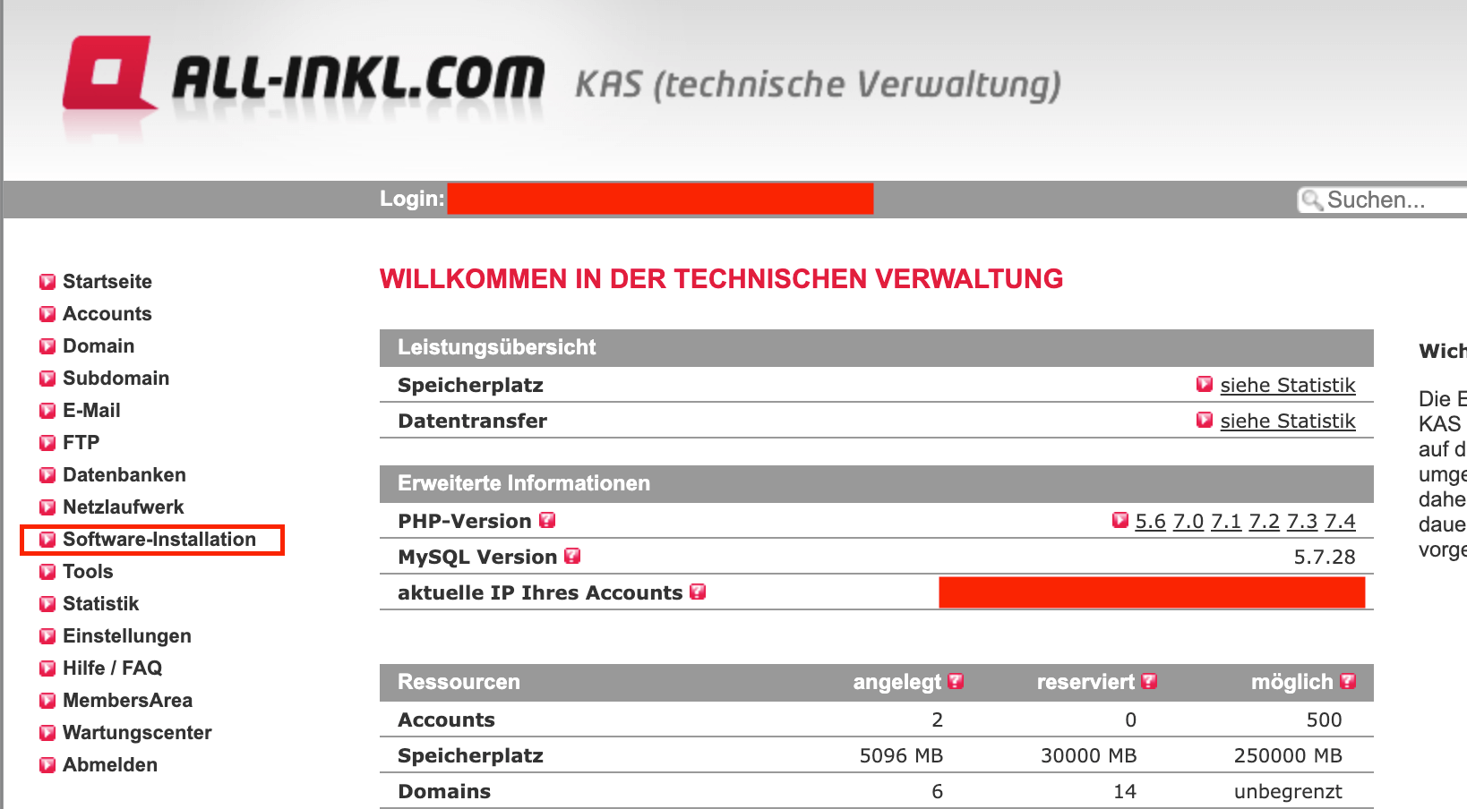 Software Installation KAS ALL Inkl